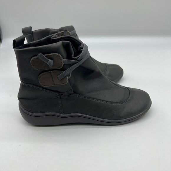 Ankle Boots Round Toe Casual Comfortable Lightweight Gray Size 6.5US /37CN - Picture 2 of 10